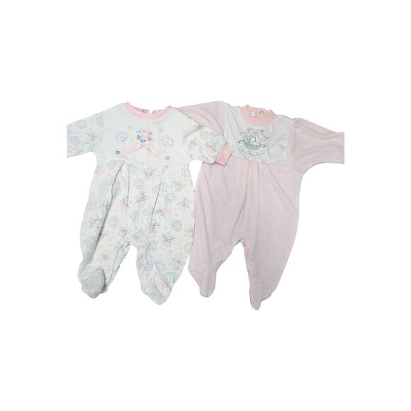 Baby Girls 0-3 Months Set of 2 Outfits Pink - Picture 2 of 8